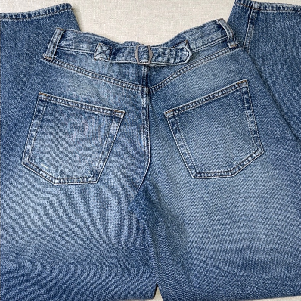 BDG Logan Buckle Baggy Barrel Blue Denim Jeans - Picture 4 of 11